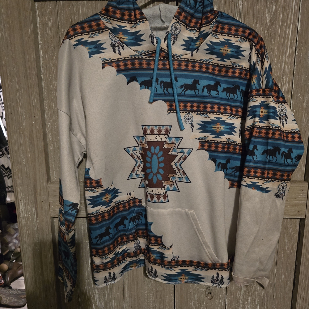 Men's Southwestern Pattern Hoodie